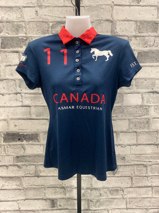 Asmar SS Polo Shirt Red/Navy XXS