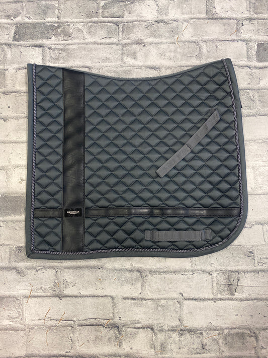 Equestrian Stockholm Dressage Saddle Pad Charcoal F