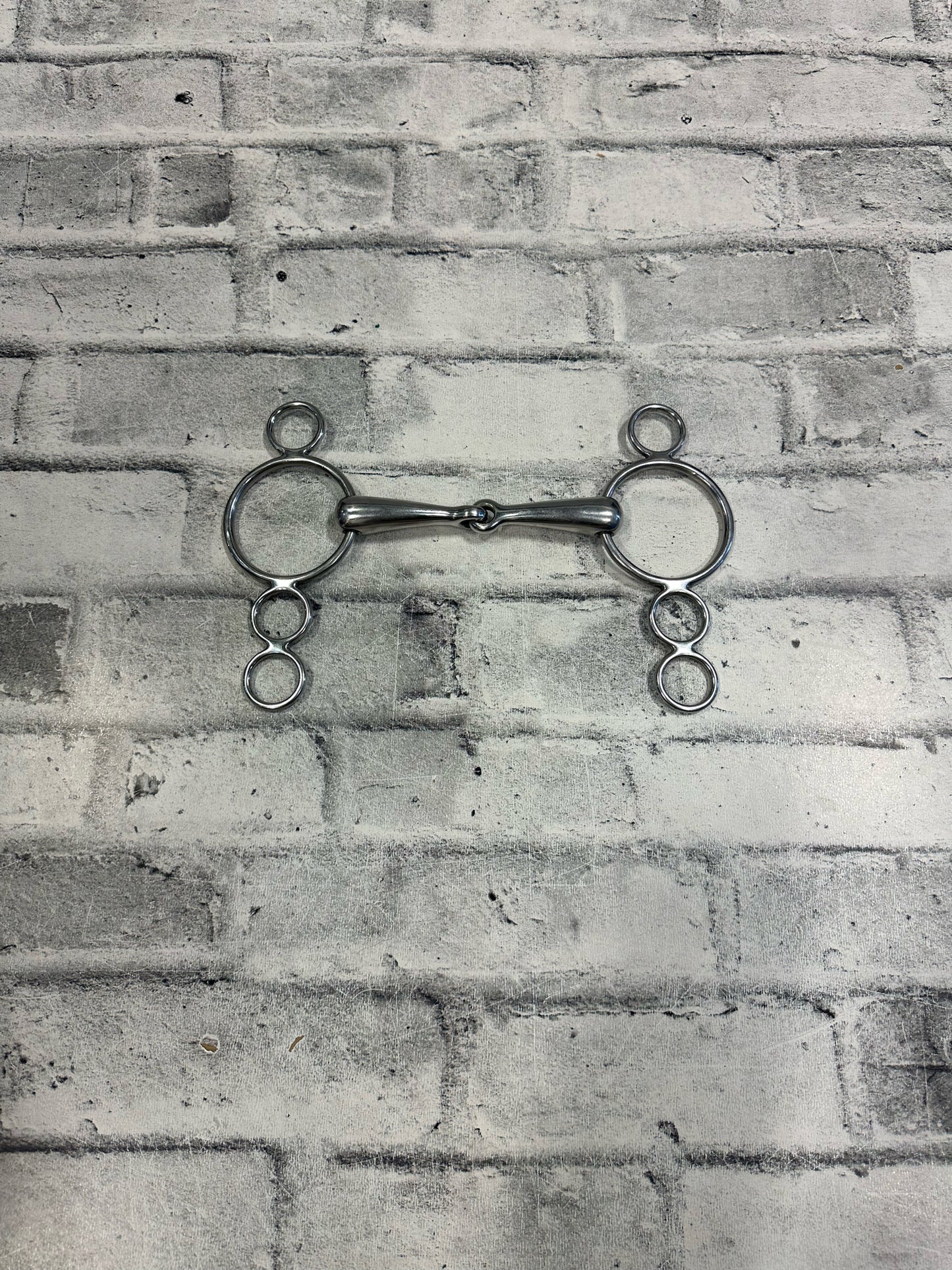 5.5" 3 Ring Elevator Snaffle Bit
