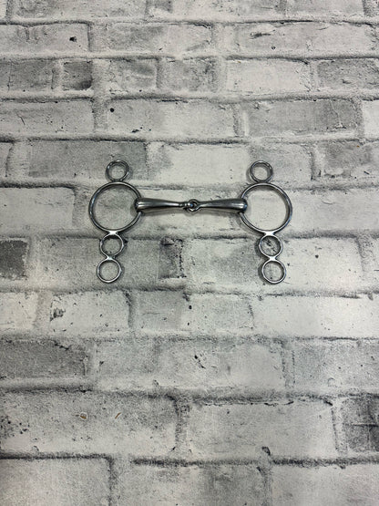 5.5" 3 Ring Elevator Snaffle Bit