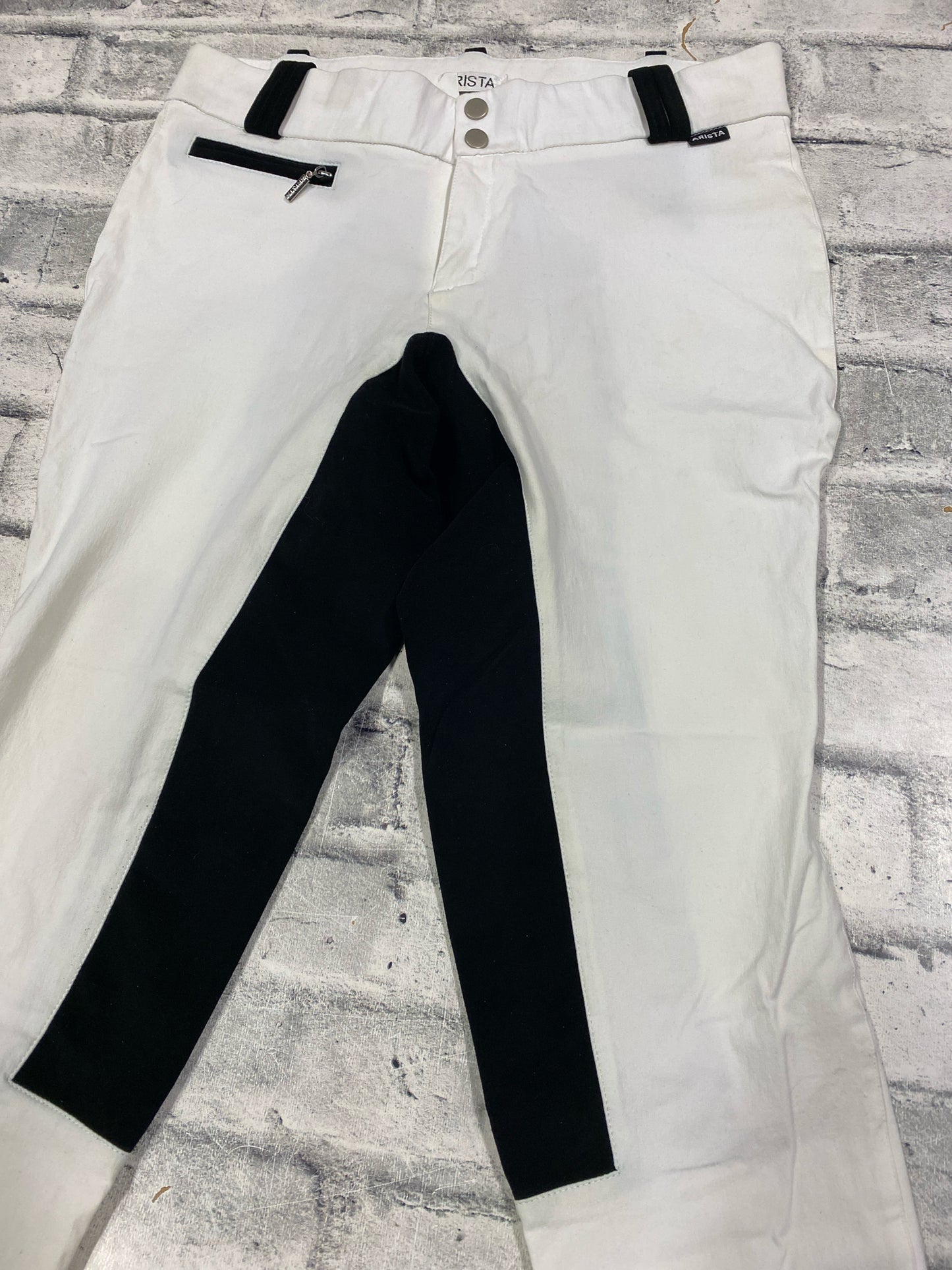 Arista FS Breeches White & Black 32R