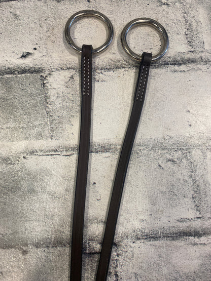 Flat Leather Running Martingale Brown F