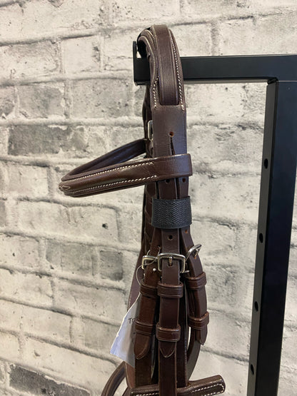 True North Fancy Stitch Bridle w/Flash Pony + Laced Reins