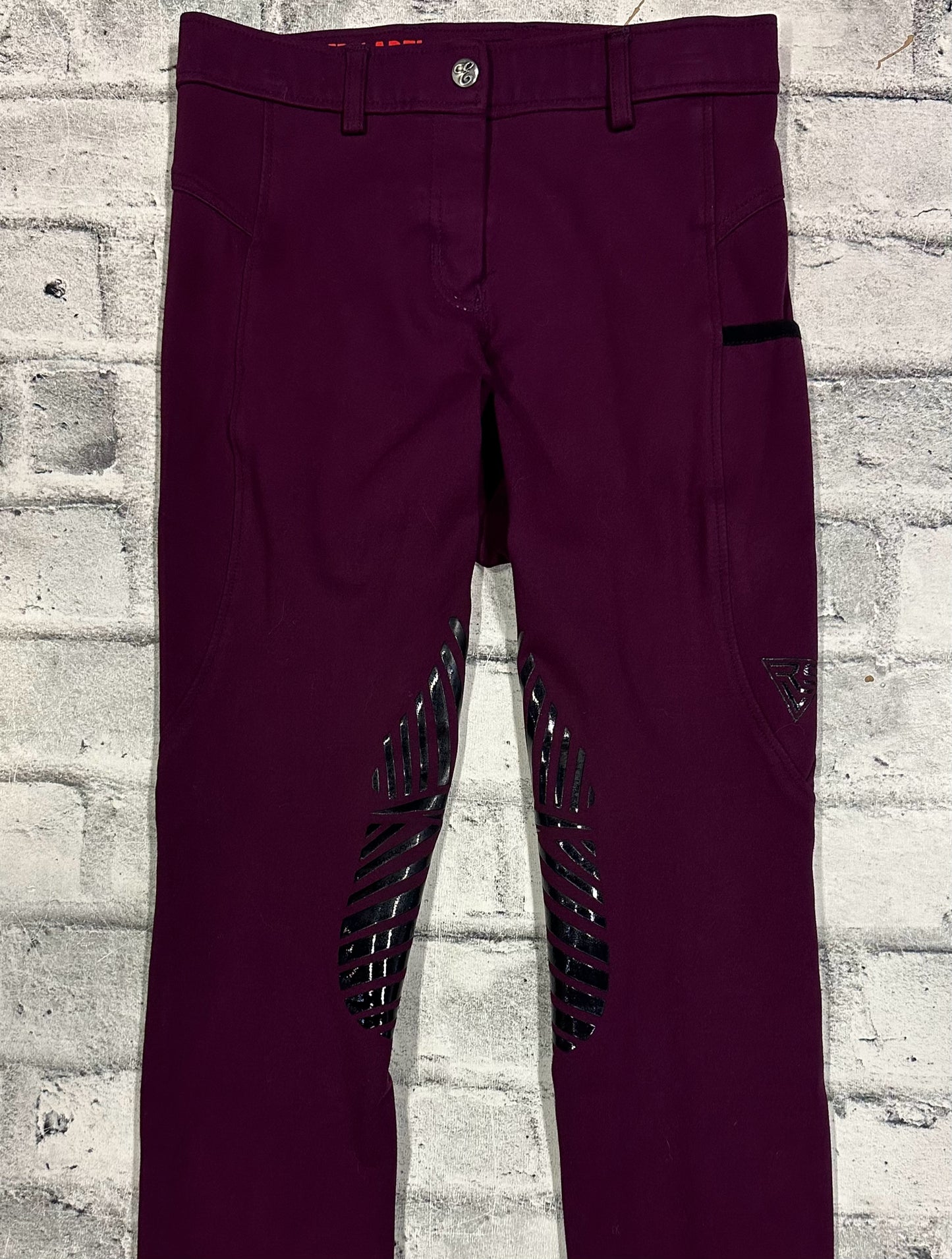 Elation Red Label KP Grip Breeches Burgundy 28
