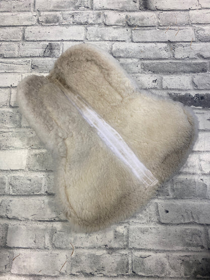 Shimmable Sheepskin Half Pad White M