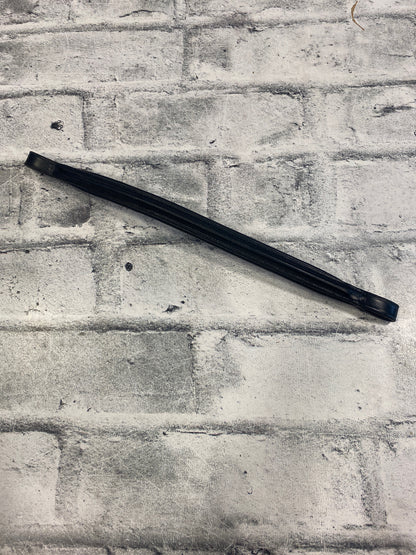 14" Black Raised Padded Browband