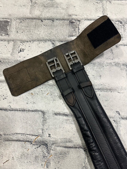 26" Leather Dressage Girth Black