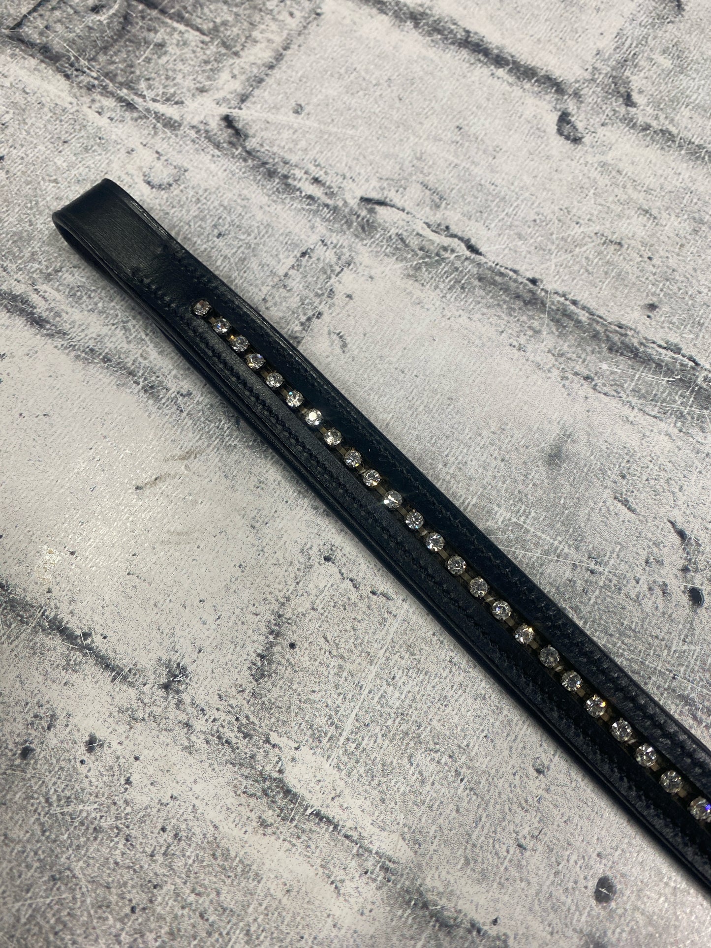 14" Browband Black w/ Bling