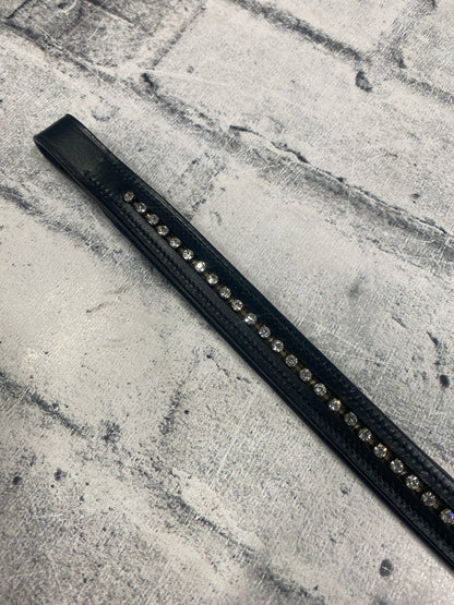 14" Browband Black w/ Bling