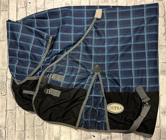 84" Supra Winter Turnout Blue Plaid