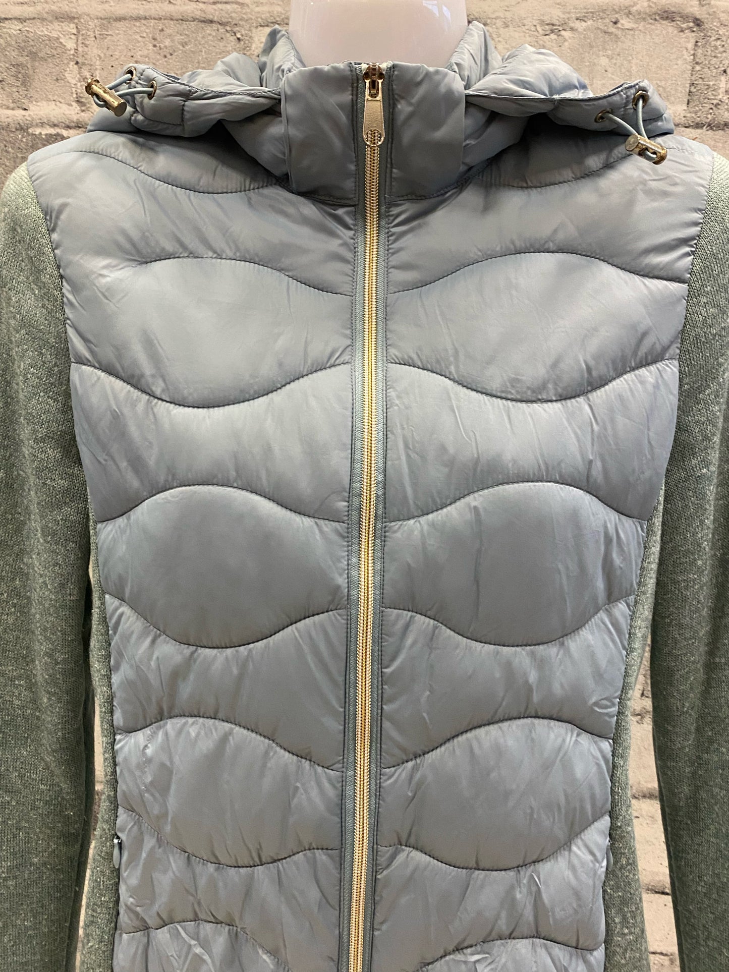Cheval De Luke Puffy Zip Up Jacket Steel Blue XS
