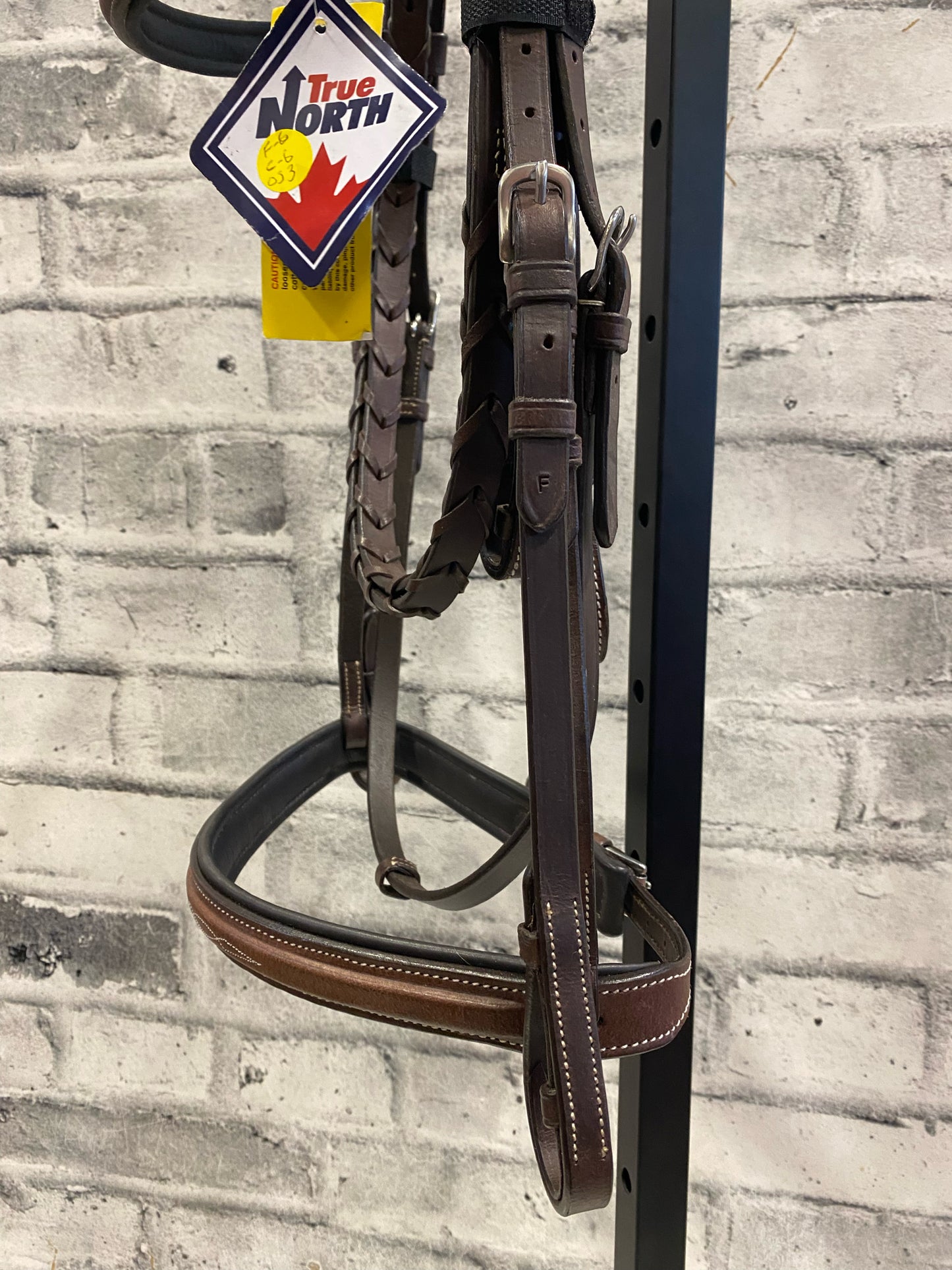 True North Fancy Stitch Bridle + Laced Reins Brown F