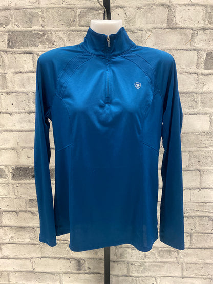 Ariat Tech LS 1/4 Zip Cobalt Blue M