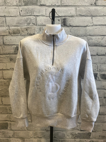 Aztec Diamond Equestrian 1/2 Zip Sweater Grey M