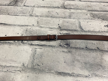 Raised Fancy Stitch Laced Reins Brown