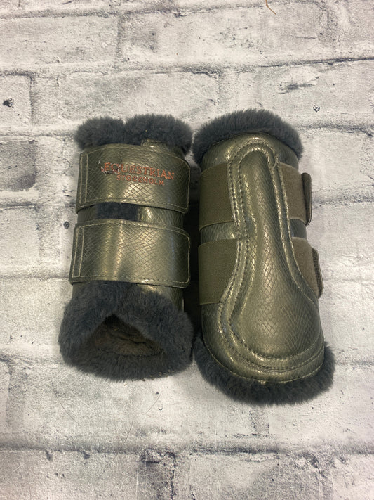 Equestrian Stockholm Brushing Boots Olive S