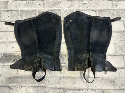 D'yon Leather Half Chaps - C 13" H 16"