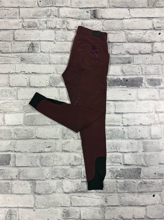 BR FS Breeches Burgundy 28
