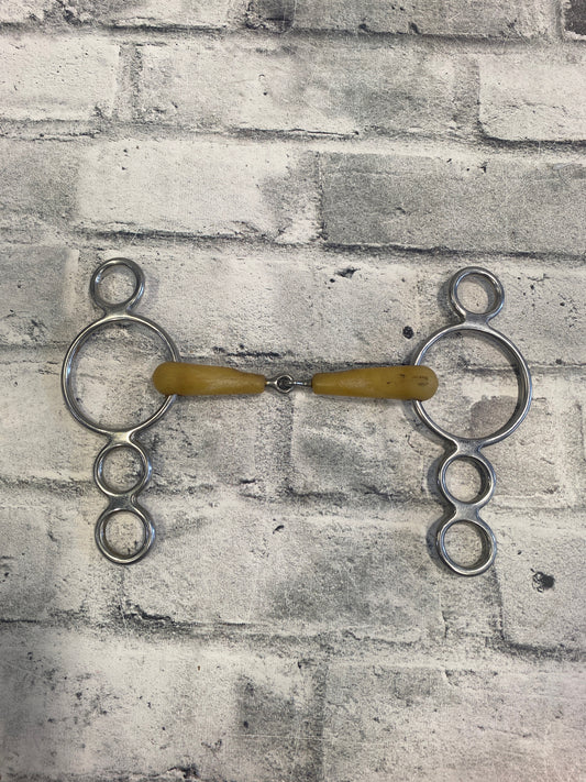 5.5" Happy Mouth Jointed 3-Ring Gag Bit