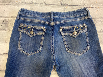 Rock 47 Ultra Low Rise Jeans Med Wash 7/8 x 34