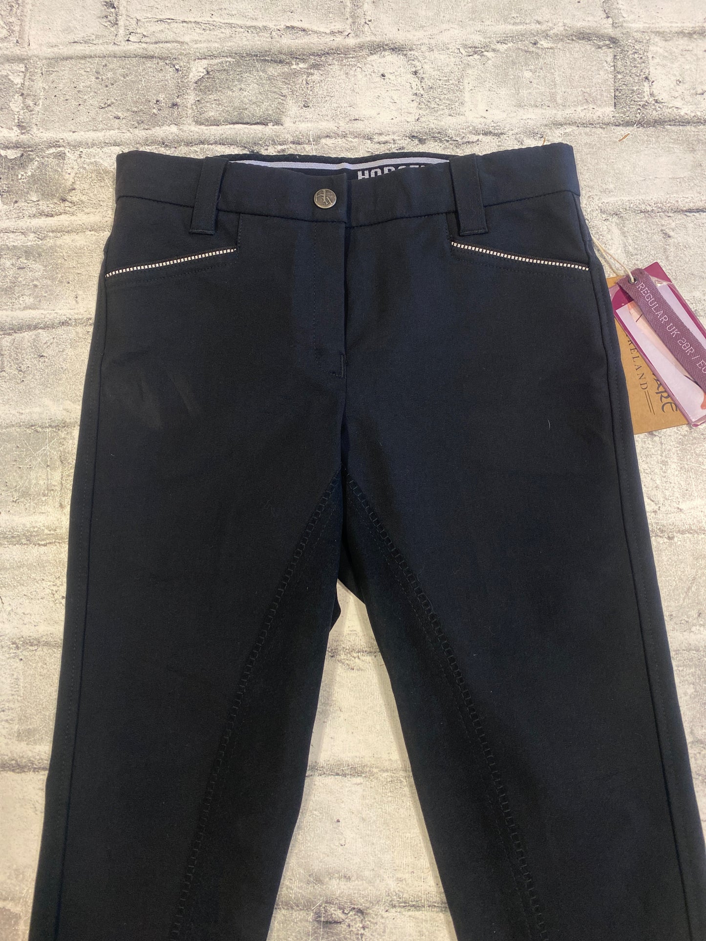 Horsewear Competition FS Breeches Black 28 NEW