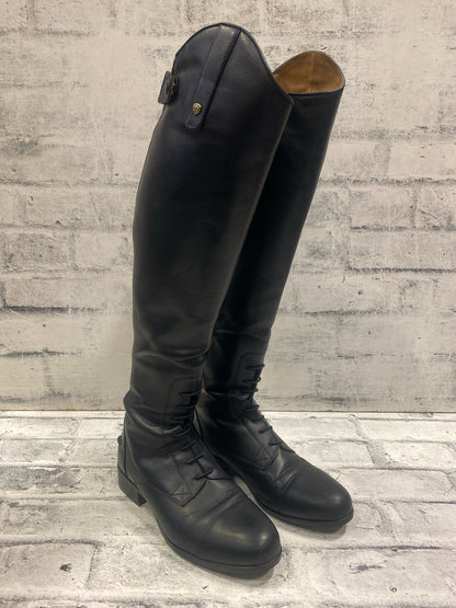 Ariat Field Boots Black 8.5 H 19" C 14"