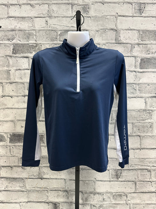 Tempo 1/4 Zip LS Sun Shirt Navy L