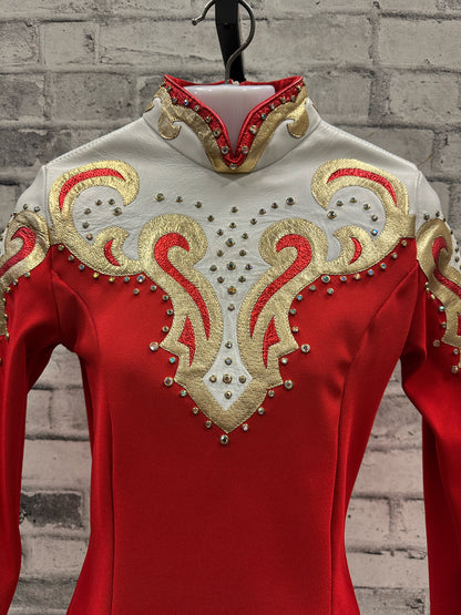 Strawberry Cactus Showmanship Jacket + Pants Red/White S