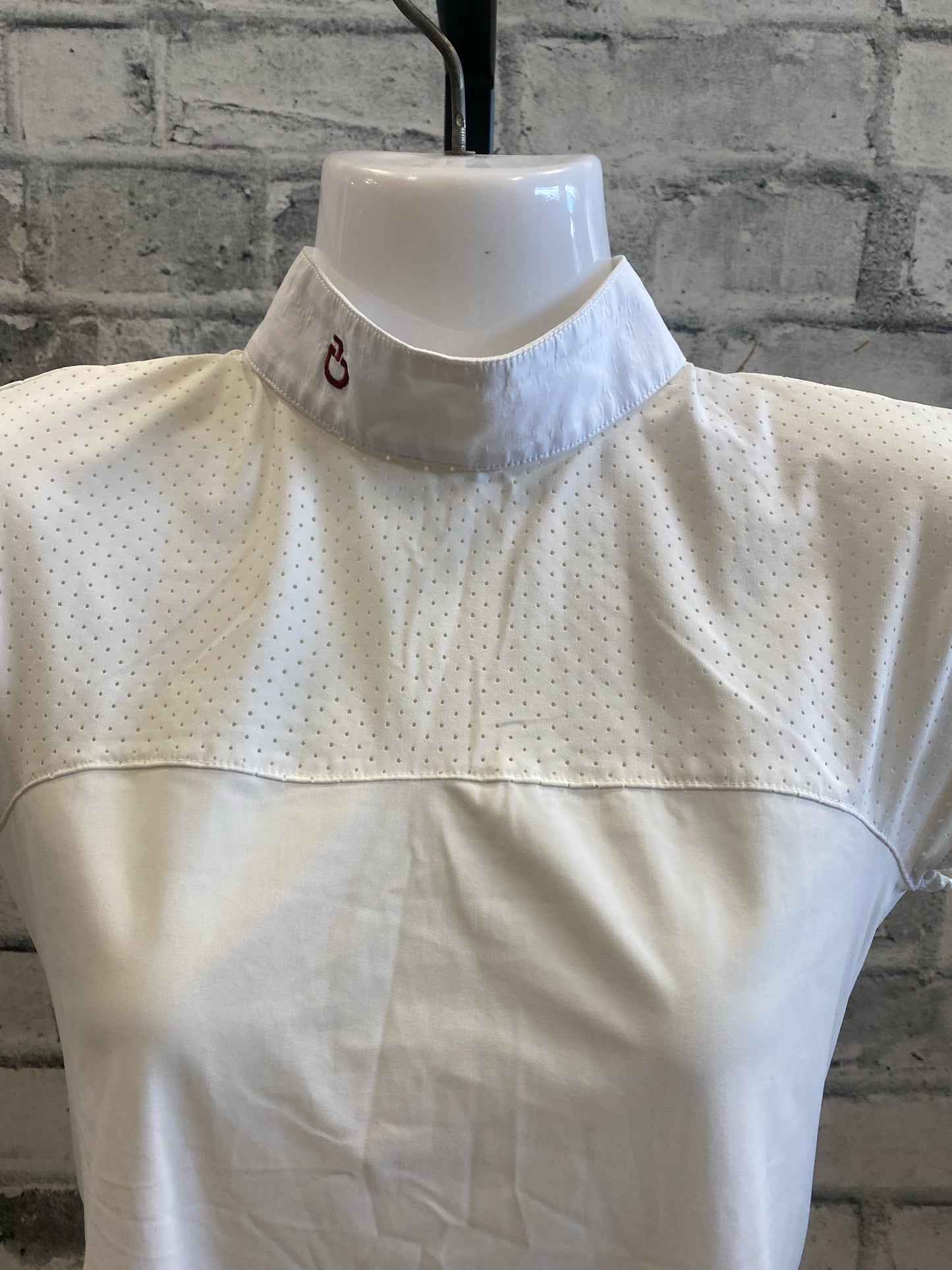 Cavalleria Toscana Breathable SS Show Shirt Cream S