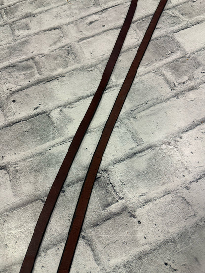 Leather Split Reins w/Silver Accents