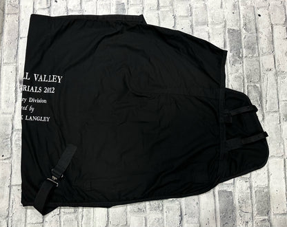 80" Shedrow Cotton Sheet Black (Embroidered)
