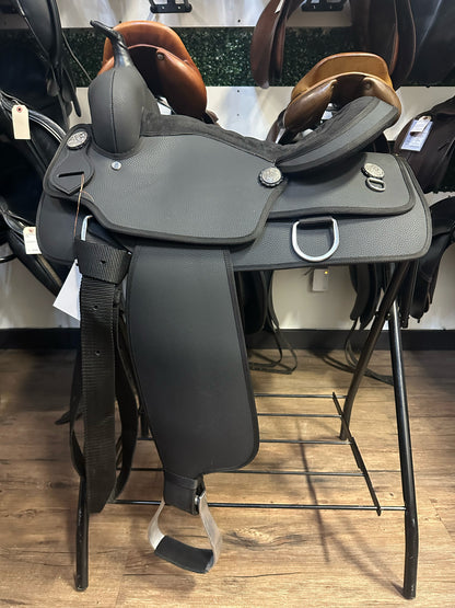 16" Bad Dog Ranch Synthetic Western Saddle Black NEW