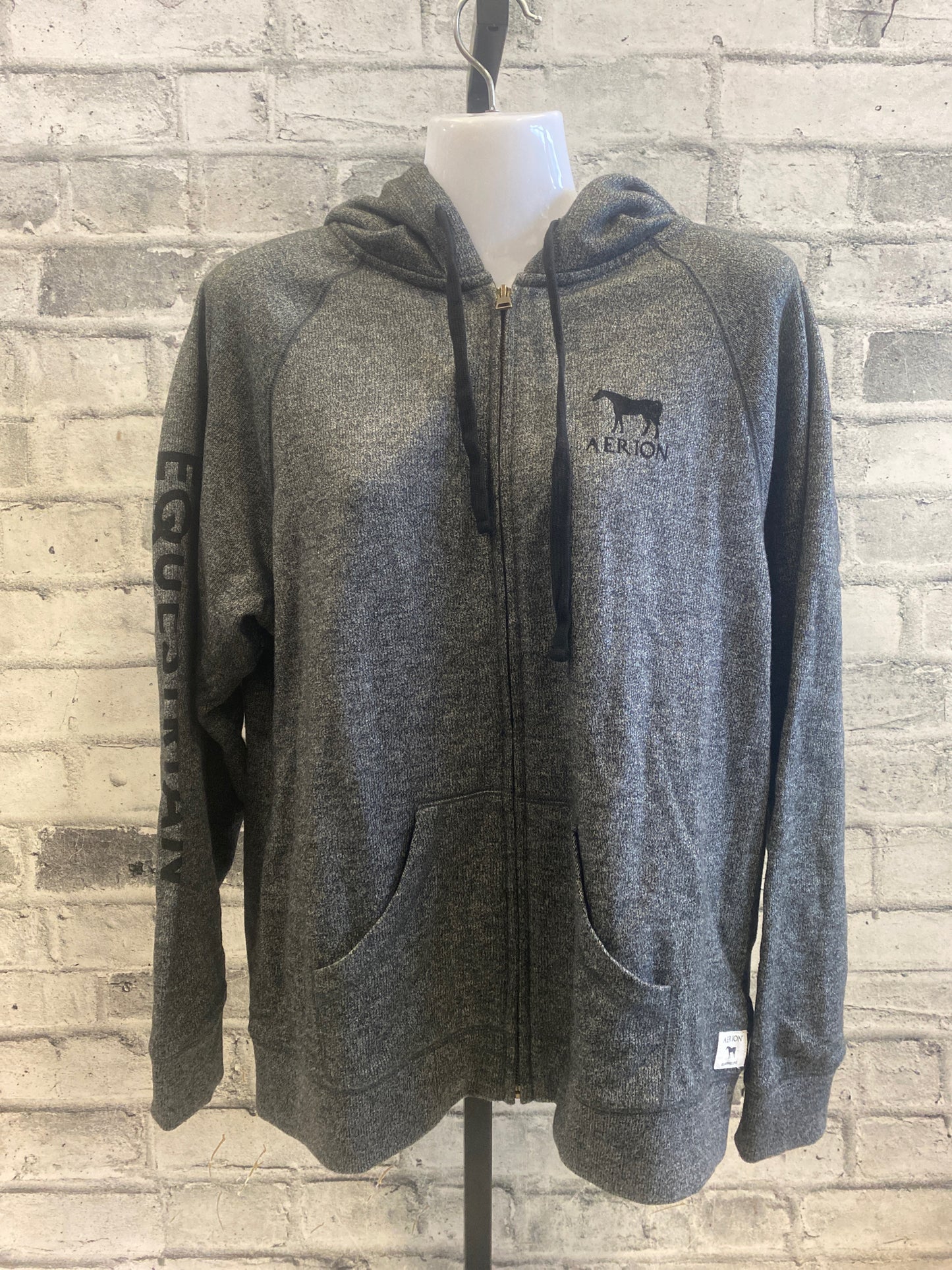 Aerion Zip Up Hoodie Grey XL