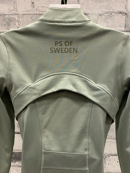 PS of Sweden Zip Up Sweater Sage XS