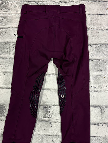Elation Red Label KP Grip Breeches Burgundy 28