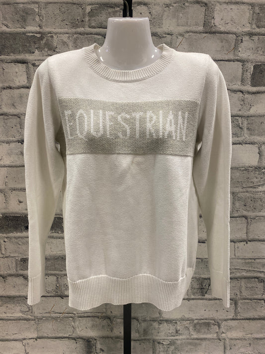 Asmar "EQUESTRIAN" Knit Sweater Cream/Beige M