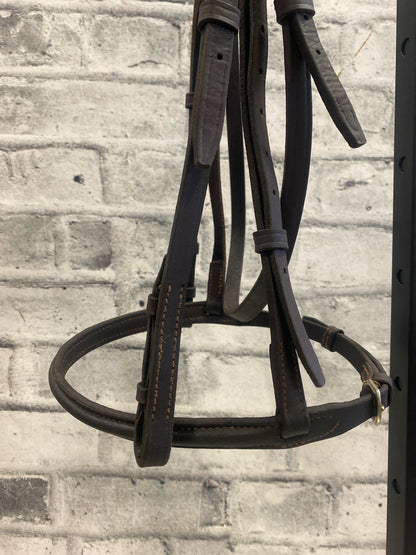 Raised Leather Bridle Brown F