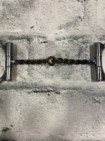 5" Fixed Ring Twisted Wire Snaffle