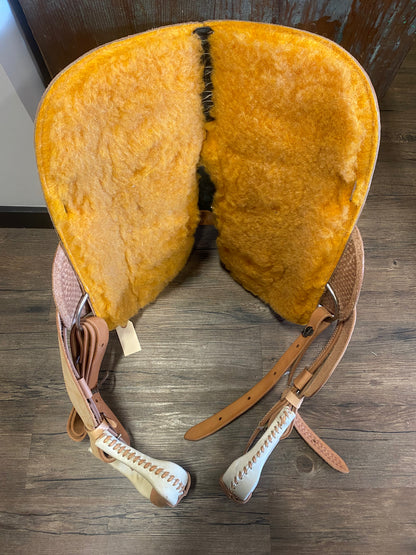 14" Circle S Barrel Saddle - 6.5" Gullet