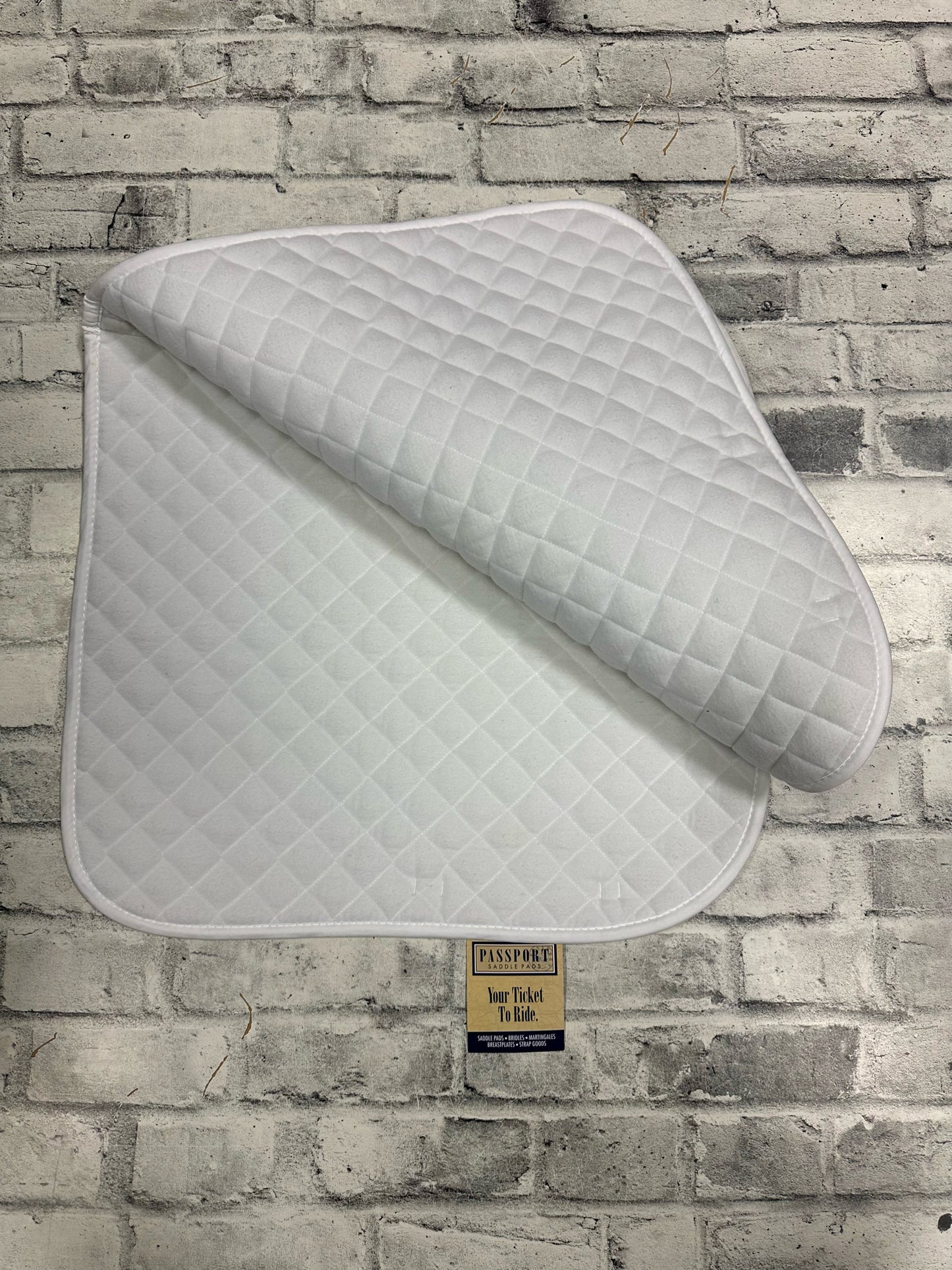 Passport Dressage Pad White F NEW
