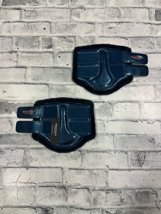 Equestrian Stockholm Brushing Boots Monoco Blue S NEW