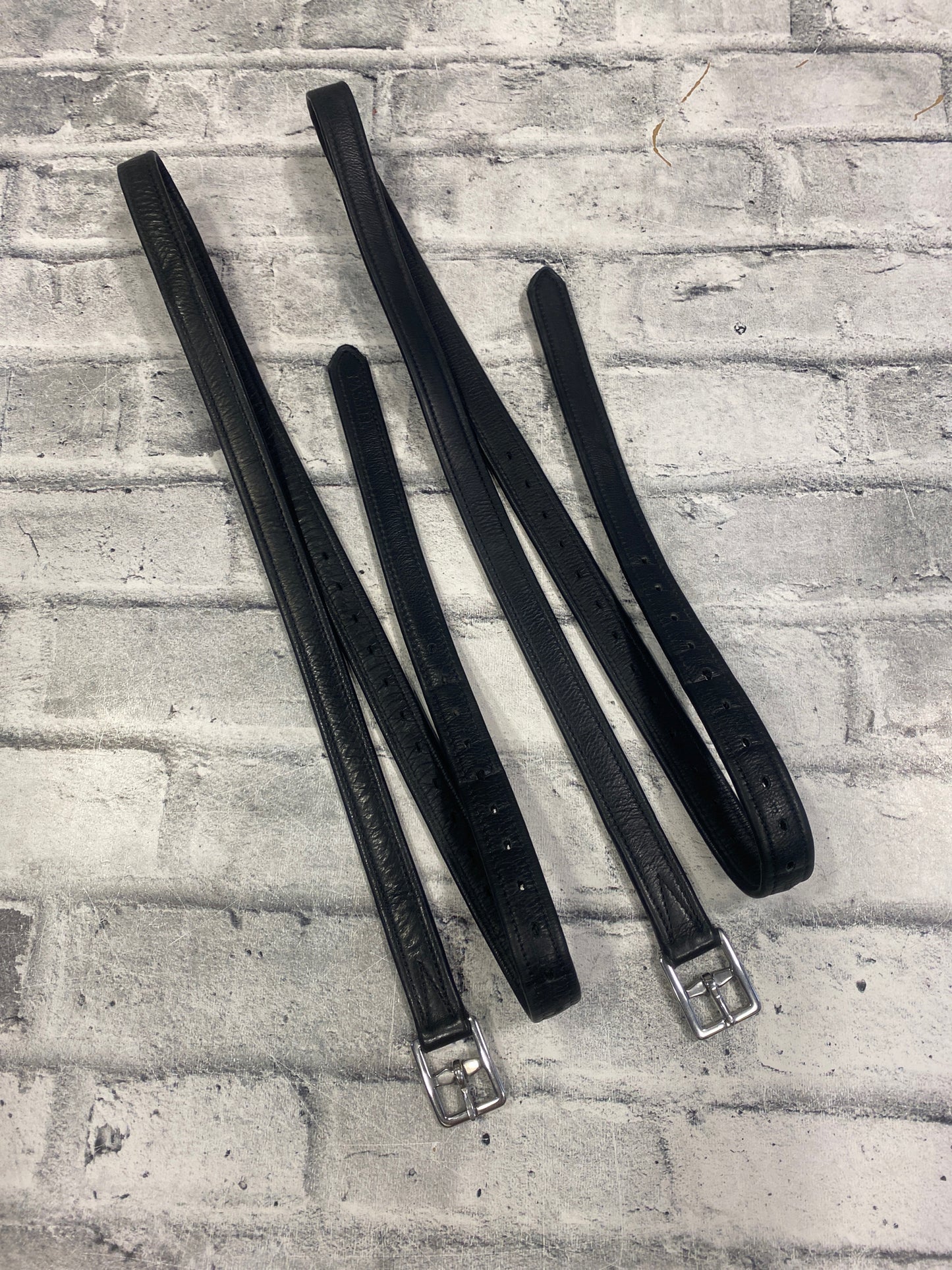 60" Passier Stirrup Leathers Black