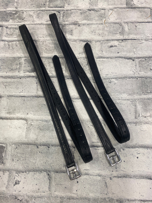 60" Passier Stirrup Leathers Black