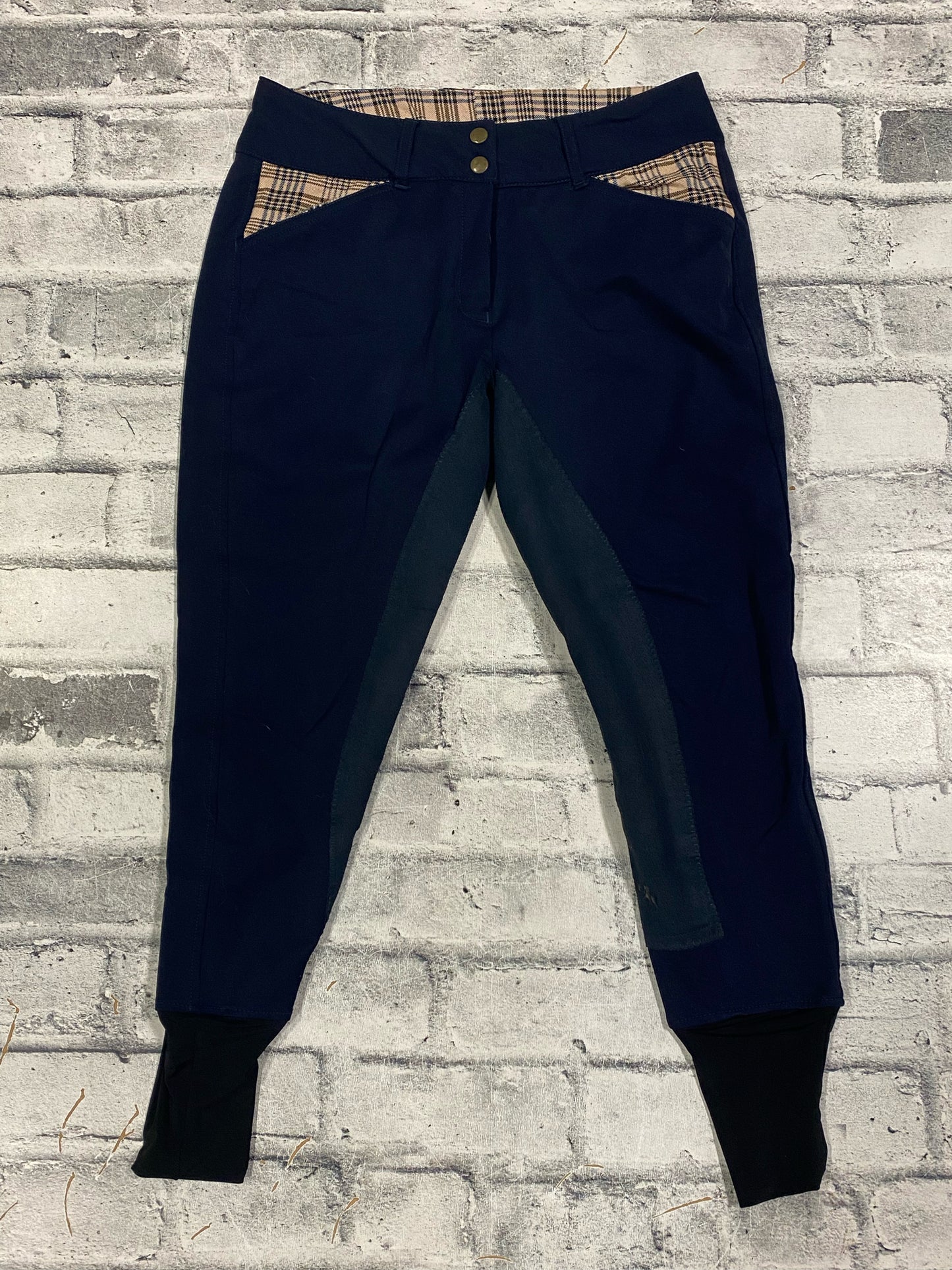 Baker 5/A FS Breeches Navy/Plaid 28