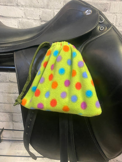 Klip Klop Kreations Stirrup Covers - Multicolour Polka Dot