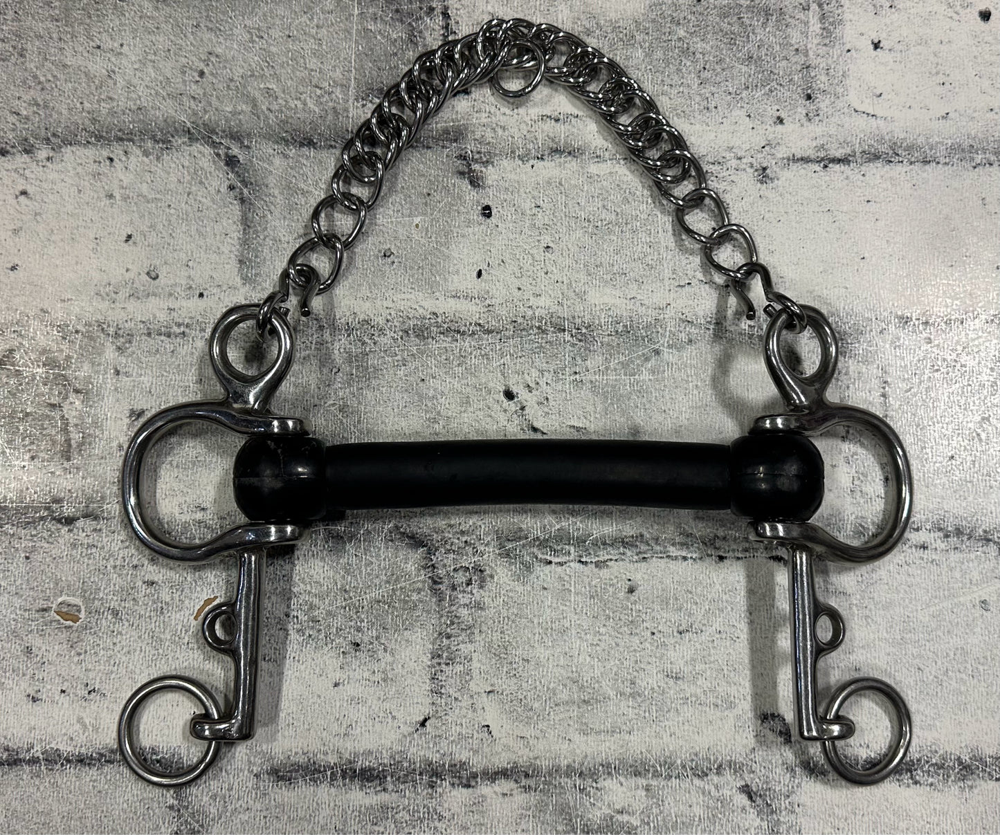 5.5" Rubber Pelham Bit w/ Chain