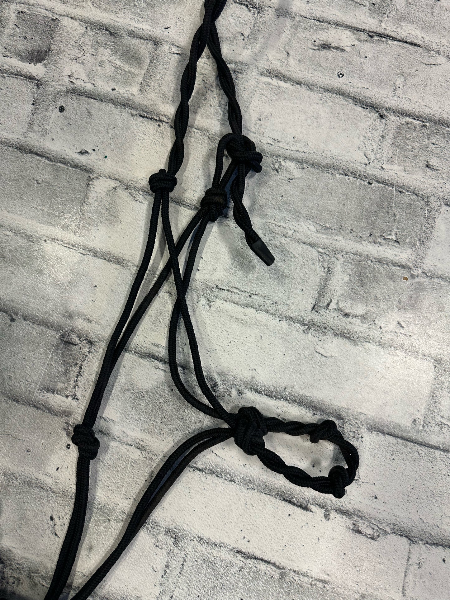 Naughty Knots Rope Halter w/Lead Rope Black