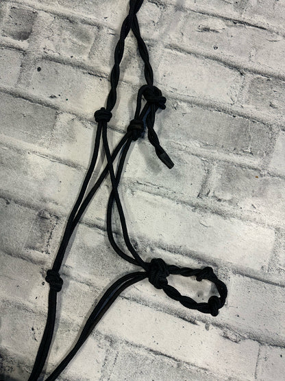 Naughty Knots Rope Halter w/Lead Rope Black