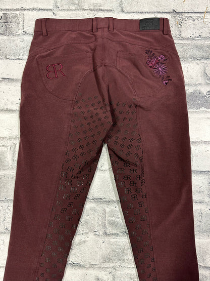 BR FS Breeches Burgundy 28
