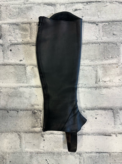 Tucci Leather Half Chaps - C 13" H 16.5"